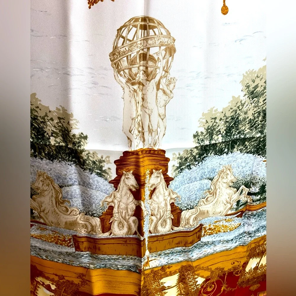 Vintage Christian Dior Silk Scarf RARE DESIGN! (t100ac)